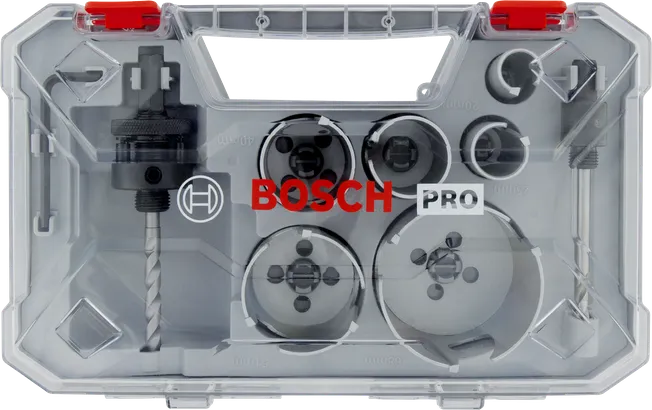 Sada závitových děrových pil Bosch PRO Construction Material, 9dílná.
